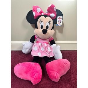 Disney 32" Pink Minnie Mouse Plush Stuffed Doll